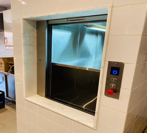 an elevator cabin
